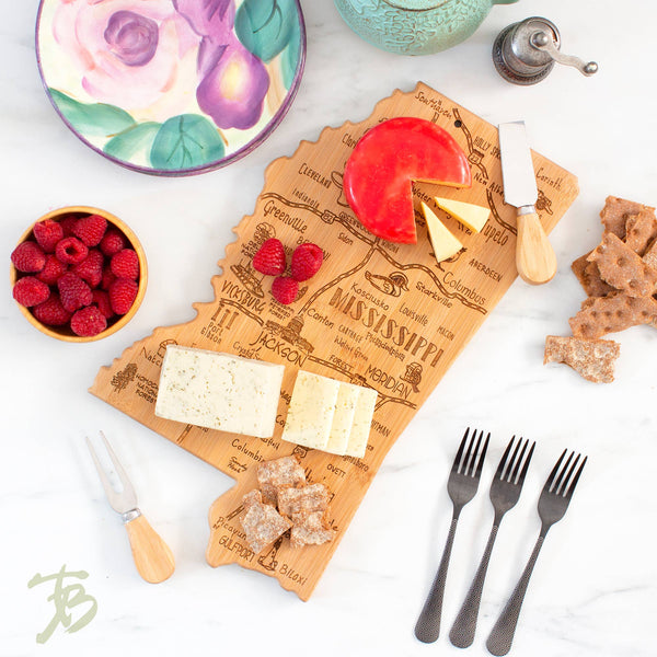Destination Mississippi Cutting Board with Engraved Artwork Totally Bamboo