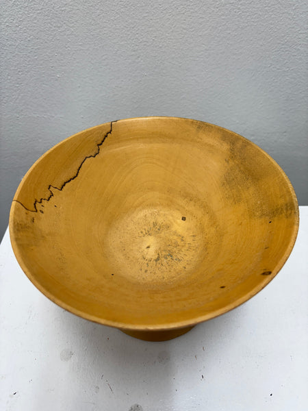 Elegant Hand-Turned Wooden Display Bowl – Rustic Charm for Any Room karen Forkin