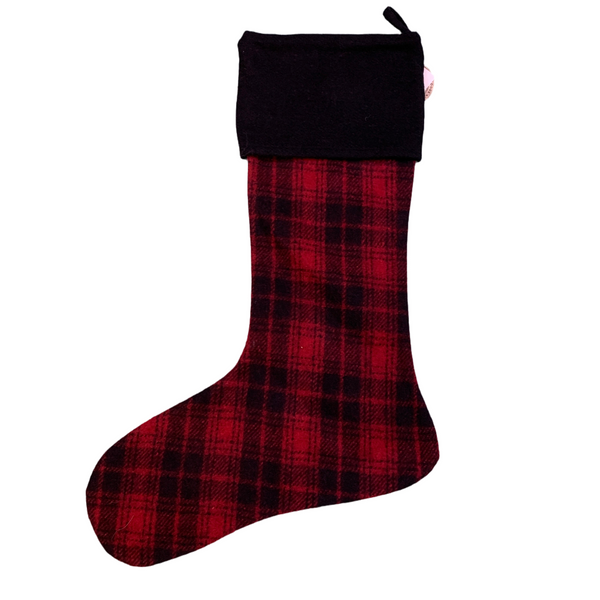 Buffalo Plaid 22” tall Stocking