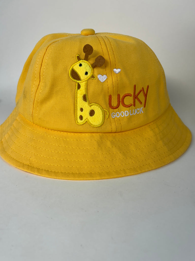 Baby Sun Hat Toddler Kids Summer Hats Beach Hat Cartoon Giraffe Bucket Hat for Boys Girl