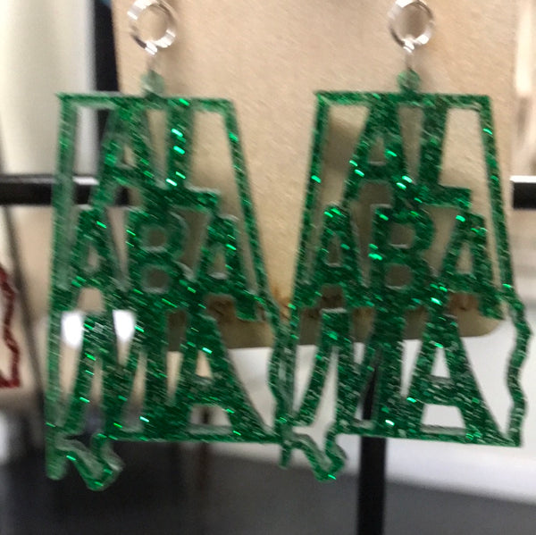 Alabama Earrings-Green