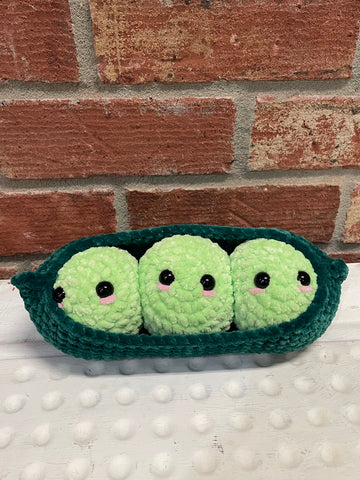 Crochet Peas in a Pod (3 peas) OhhMy! Gifts and Things, LLC