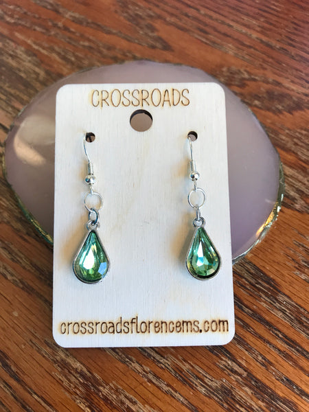 Birthstone Earrings-August-Peridot & Spinel