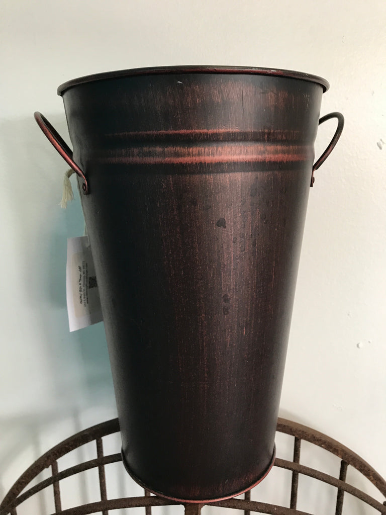 11" tall Tin Bucket