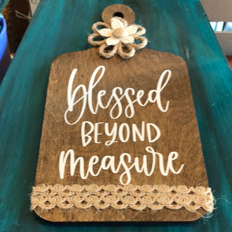 Handmade Wood Cutting Boards-Blessed Beyond Measure