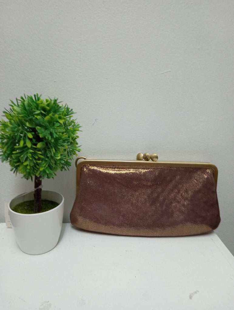 8"x4" Metallic Gun Metal Vintage Hobo w/kiss lock clutch OhhMy! Gifts and Things, LLC