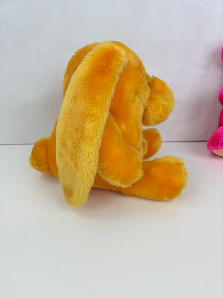 Vintage Kodak Kolorkins Plush Snap 1989 Stuffed Animal Yellow 8" Used W/ Tag