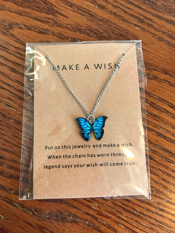 Make a Wish Butterfly Necklace