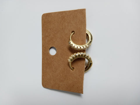 Gold Tarnish resistant Stud Earrings