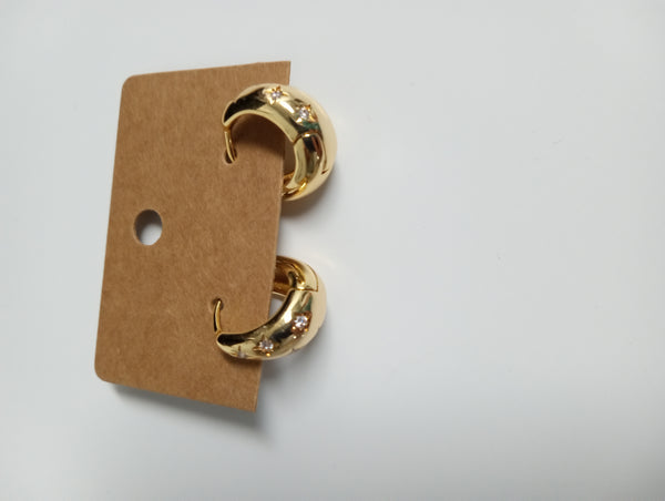 Gold Tarnish resistant Stud Earrings