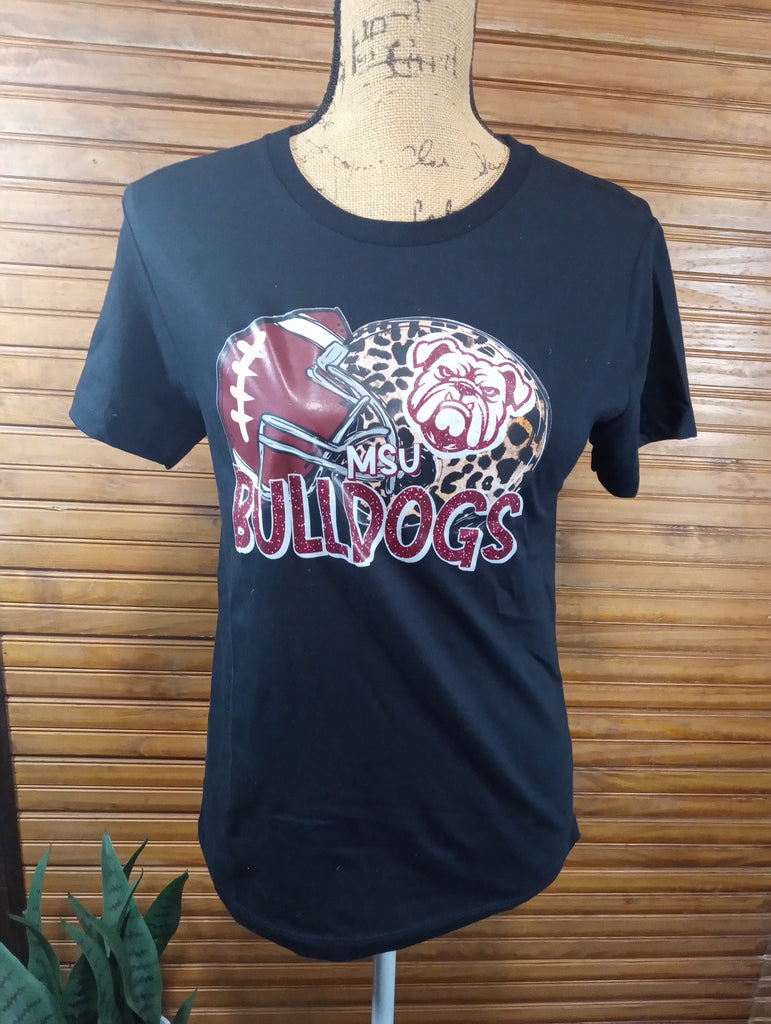 Adult Sport T-Shirts/black woman bulldog