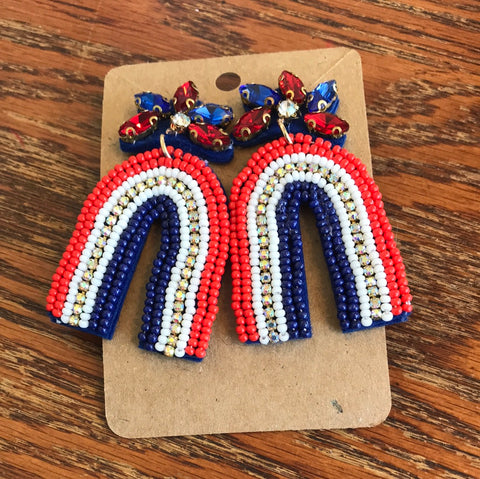 Patriotic Rainbow Earrings