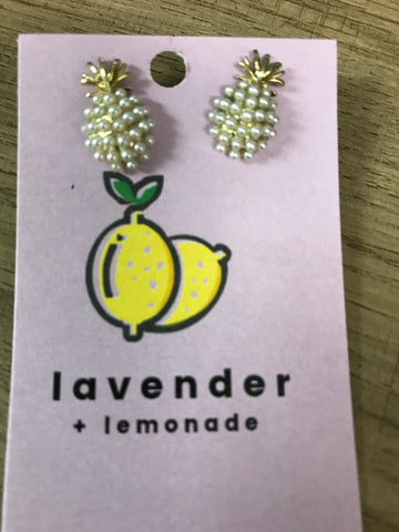 Pearl Pineapple Studs