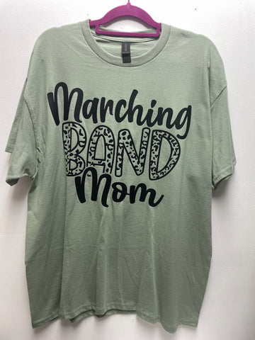 Band-"Marching Band Mom" XL Olive T-shirt