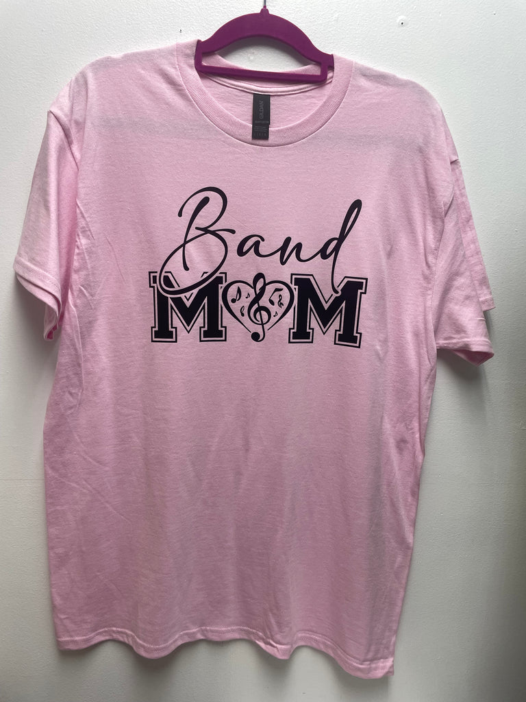 "Band Mom" Large Pink T-shirt