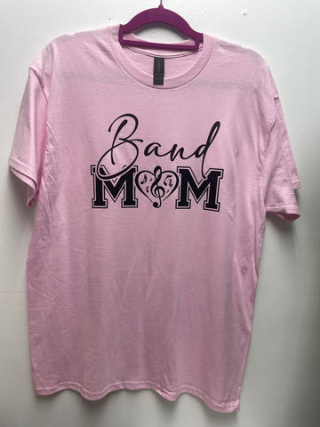 "Band Mom" Large Pink T-shirt