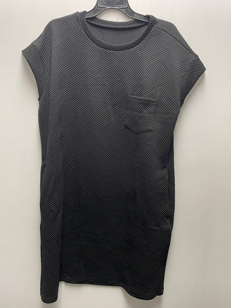 Textured Stitch XL Black Dress