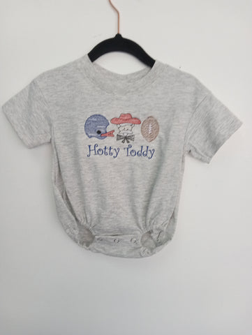 Boys Gray Hotty Toddy Football Bubble– Ole Miss Fan Outfit Sew Sisterly