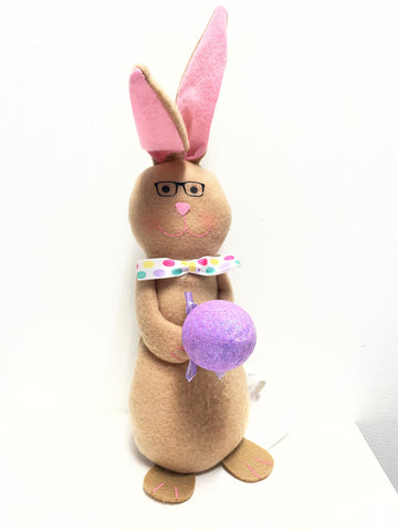 Brown Bunny Shelf Sitter - Rustic Easter Spring Home Decor Shirley Ollison
