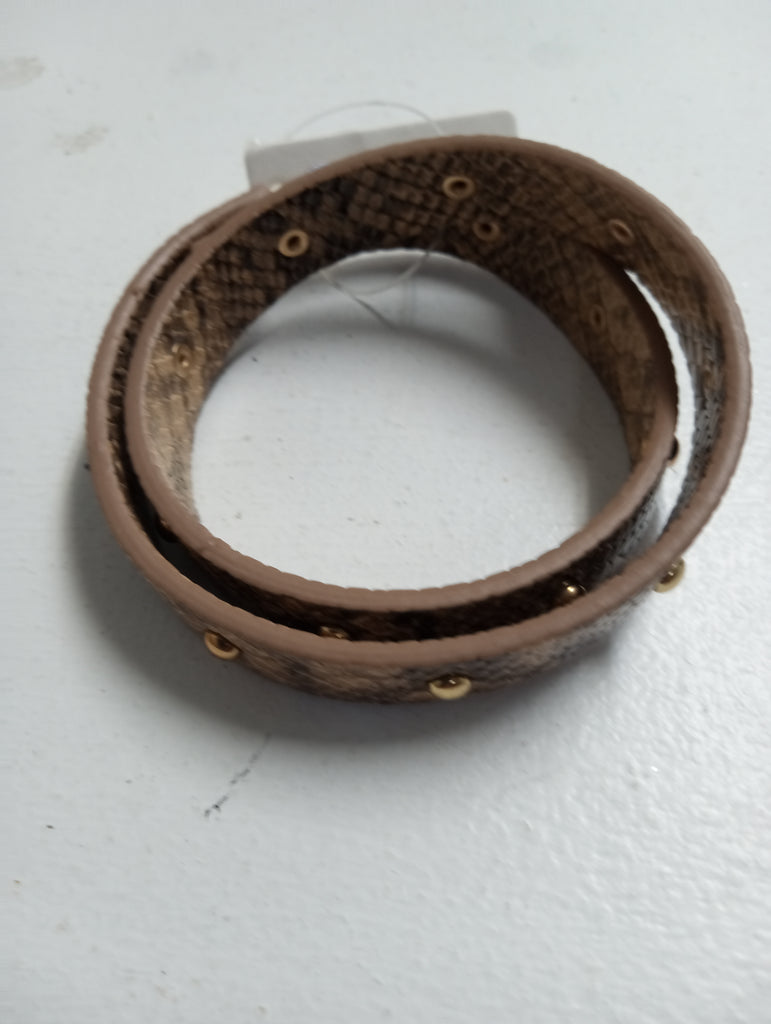 Brown/Tan Snake Wrap bracelet