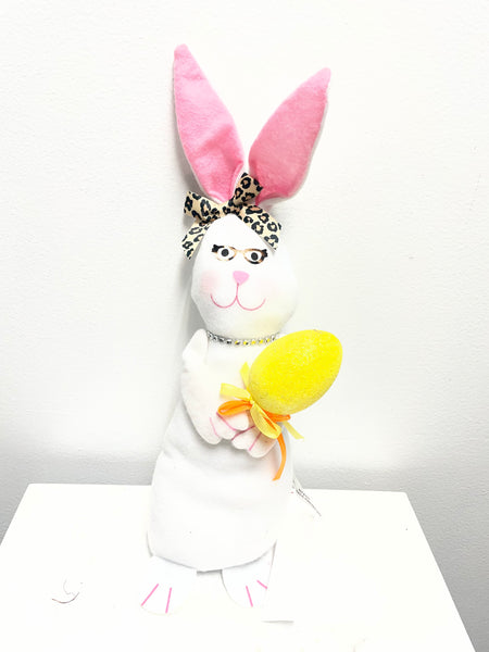 White bunny shelf sitter Shirley Ollison