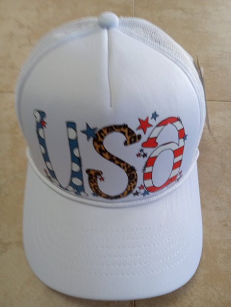C.C. White Patriotic hats 