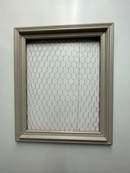 24x20 Wood Display Frame - Chicken Wire & Twine Photo Holder OhhMy! Gifts and Things, LLC