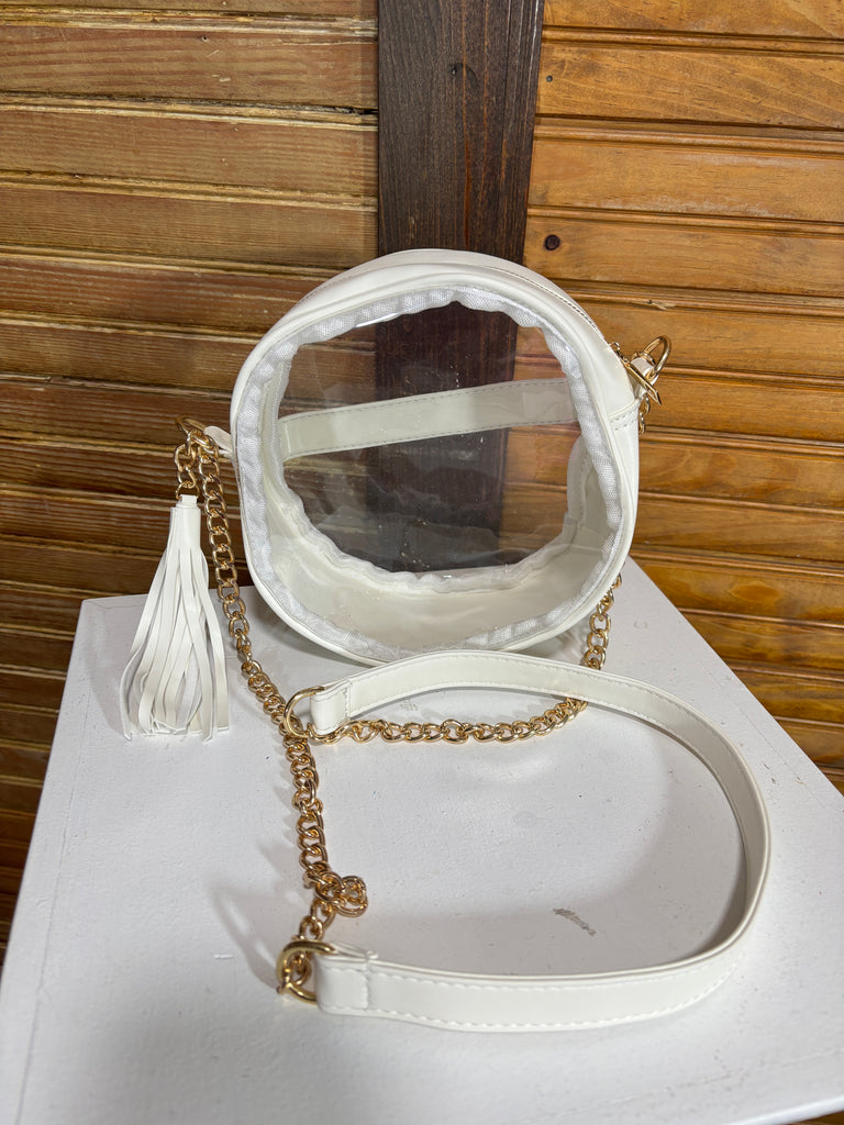 Clear Festival or Gameday shoulder bag 7.5” round 