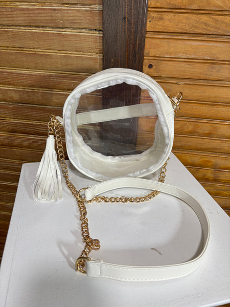 Clear Festival or Gameday shoulder bag 7.5” round 