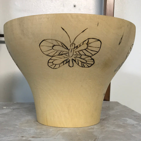Butterfly Wood Bowl