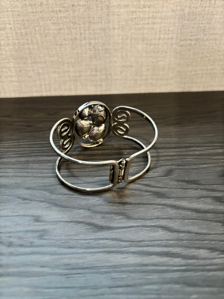 Pastel Gemstone Swirl Bracelet Sparkling Statement Jewelry for Everyday Elegance Kathy Mangum