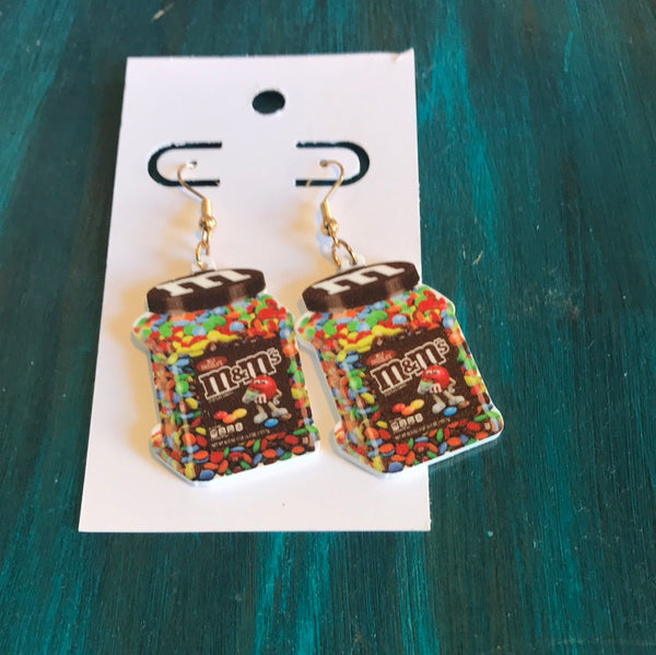 Foodie Earrings-M&Ms