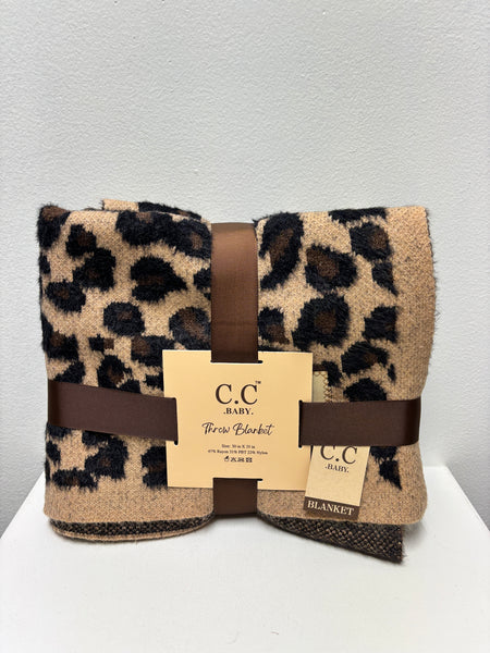 C.C. Baby throw blanket Amanda Queen-ta/leopard/black/brown