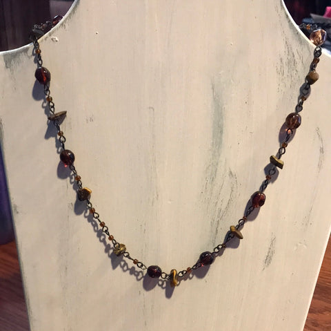 Red Stone Choker Necklace