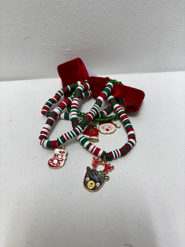 4-tier Christmas bracelet w/Christmas charms Amanda Queen