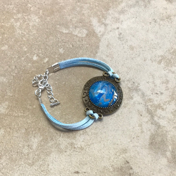 Bracelet - Hand Made Blue Cord