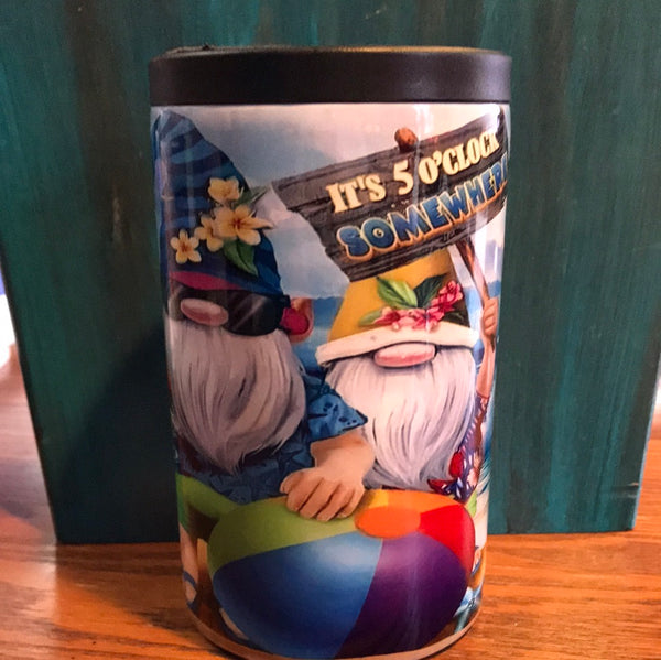 Stainless Can Tumbler-Gnome It's 5 O'Clock Somewhere