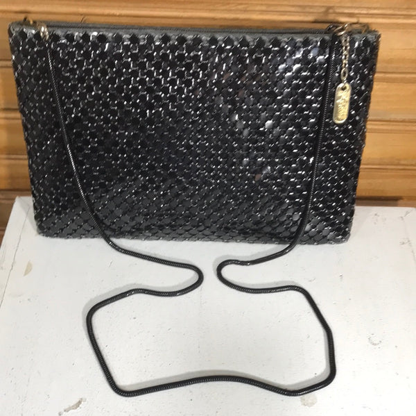 Black Vintage Lyrella Shoulder Clutch