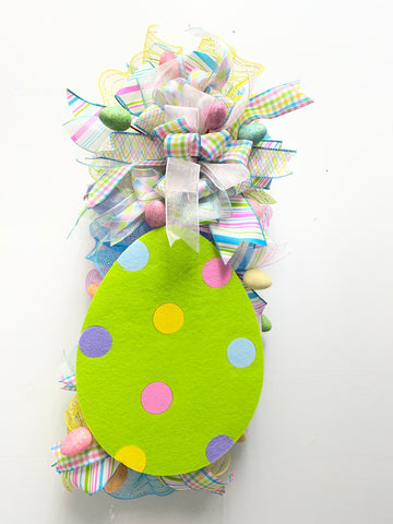 26" Easter Swag Pastel Eggs - Spring Door Wreath Decoration