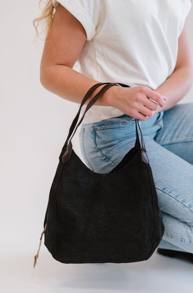 Anniston Canvas Hobo Bag - Final Sale