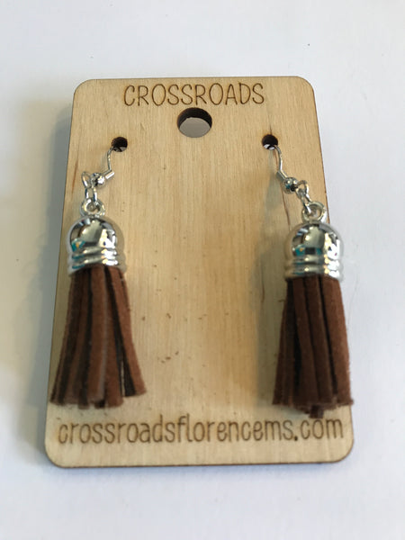 Tassel Earrings-chocolate