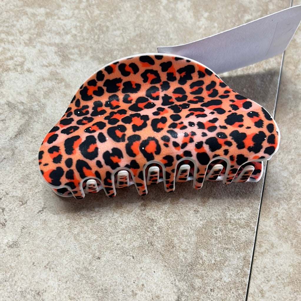 Animal Print Hair Claw Clip