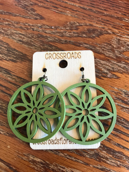 Circle Flower Earrings