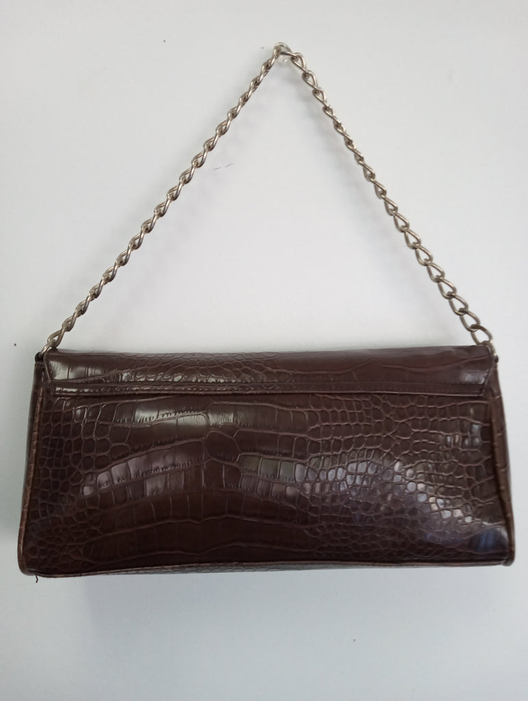 Faux Alligator Dark Brown Purse OhhMy! Gifts and Things, LLC
