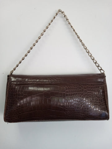 Faux Alligator Dark Brown Purse OhhMy! Gifts and Things, LLC