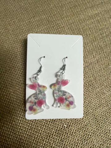 Acrylic Bunny Earrings Amanda Queen