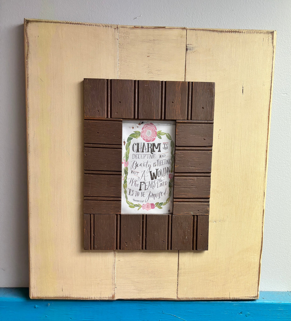 Picture Frame outer 15x19, picture opening 3.25” x 6” OhhMy! Gifts and Things, LLC