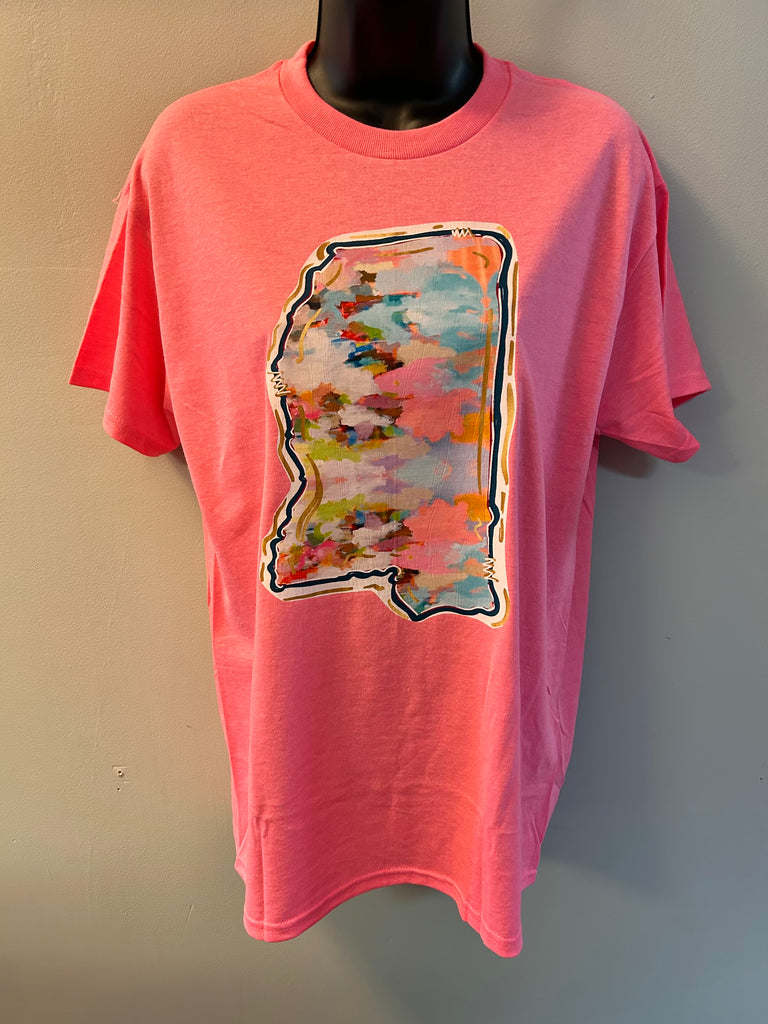 Mississippi State T-Shirt Multicolor - Gildan MS Pride Graphic Tee