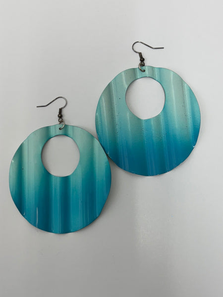 Bold Sunset Ombre Circle Earrings – Mod Statement Jewelry OhhMy! Gifts and Things, LLC