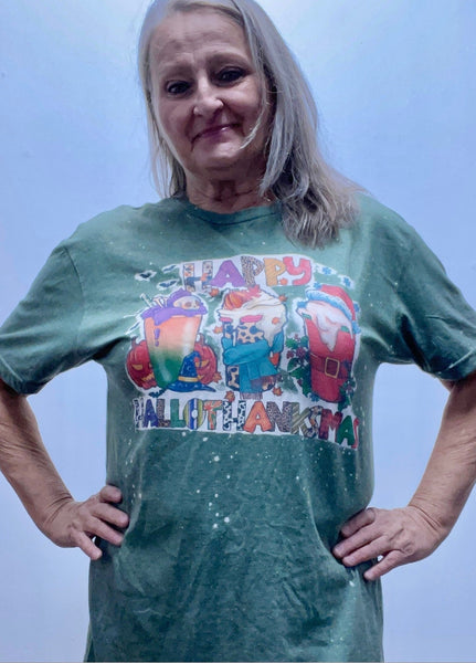 Happy Hallowthankmas T-Shirt OhhMy! Gifts and Things, LLC